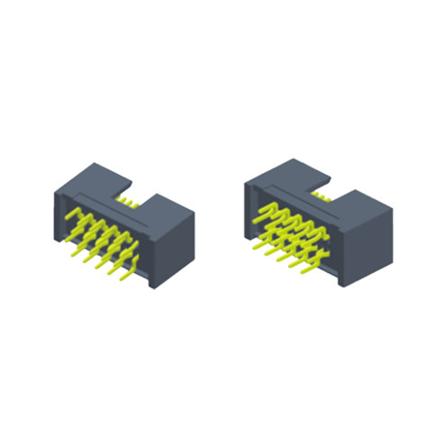 PA9T 2.54 Mm Female Header Surface Mount Printed Circuit Board Connector